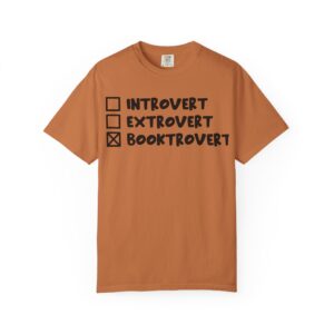 Booktrovert Unisex Garment-Dyed T-shirt - Image 4