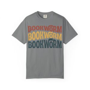 BookWorm Unisex Garment-Dyed T-shirt - Image 5