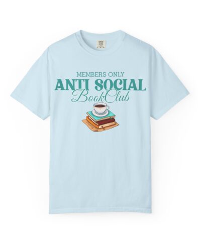 Antisocial Bookclub Unisex Garment-Dyed T-shirt