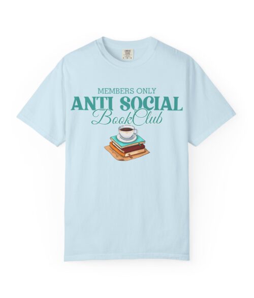 Antisocial Bookclub Unisex Garment-Dyed T-shirt