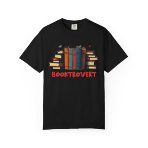 Booktrovert Unisex Garment-Dyed T-shirt - Image 13