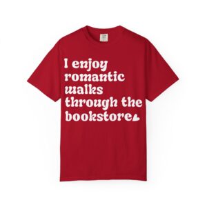 Romantic Bookstore Unisex Garment-Dyed T-shirt - Image 13