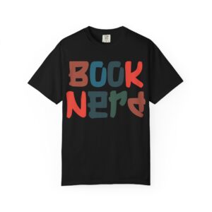 Book Nerd Unisex Garment-Dyed T-shirt - Image 10