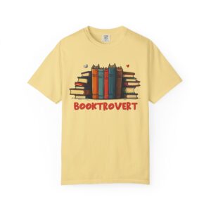Booktrovert Unisex Garment-Dyed T-shirt - Image 4