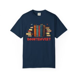 Booktrovert Unisex Garment-Dyed T-shirt - Image 10